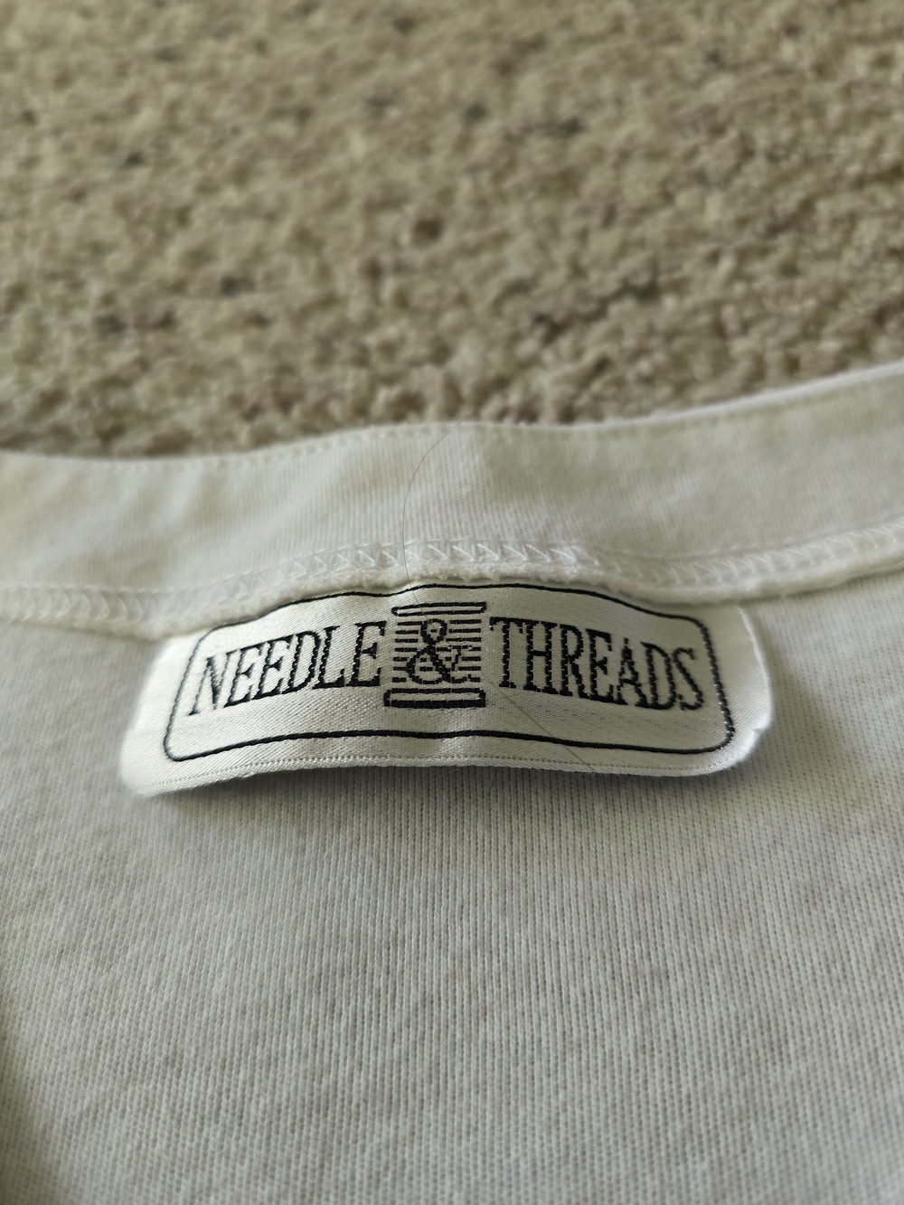Needle & Thread White Flamingo Button-Front Top - Picture 6 of 9